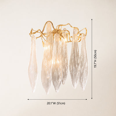 Cascadia Waterfall Crystal Wall Lamp