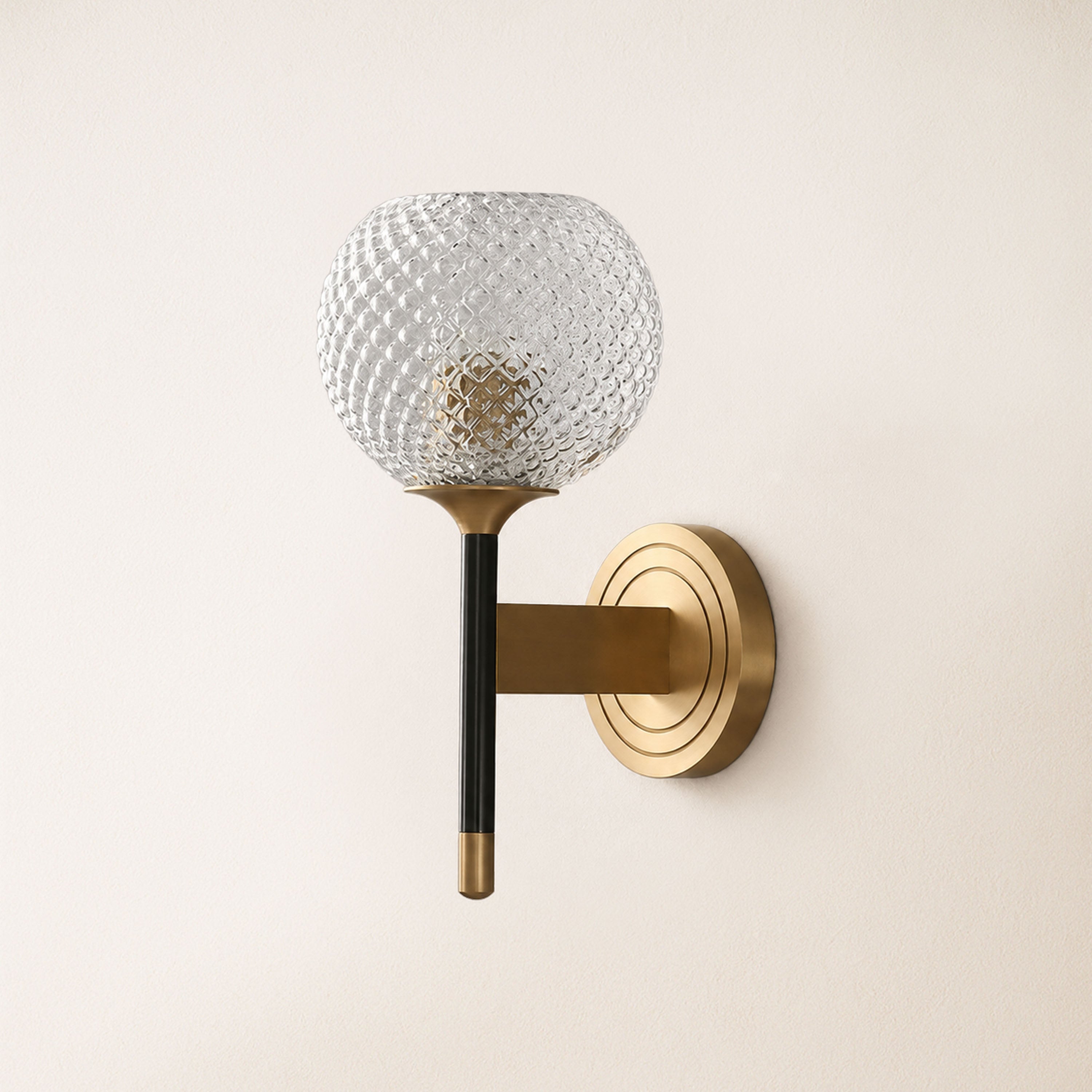 Telara Lattice Glass Wall Sconce