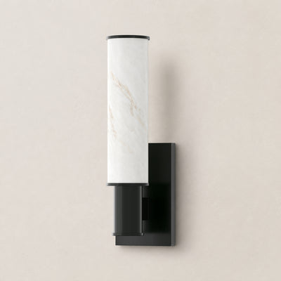 Nuvarelle Resin Single Cylinder Wall Sconce 14.2"H