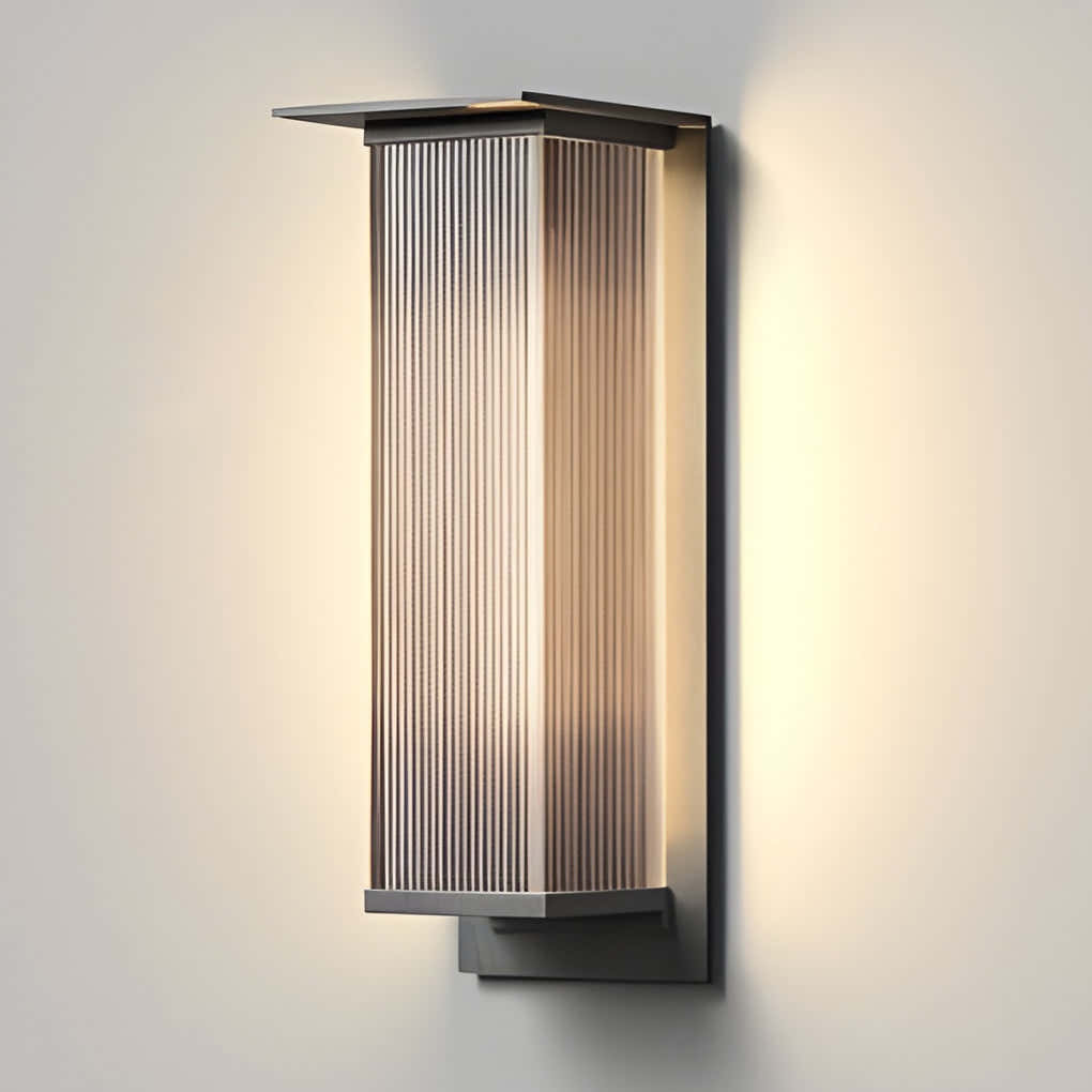Cyclumena Rectangular Solar Outdoor Wall Light