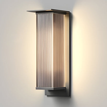 Cyclumena Rectangular Solar Outdoor Wall Light