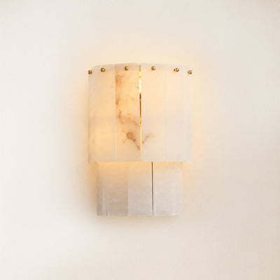 Nivara Alabaster Tiered Wall Sconce