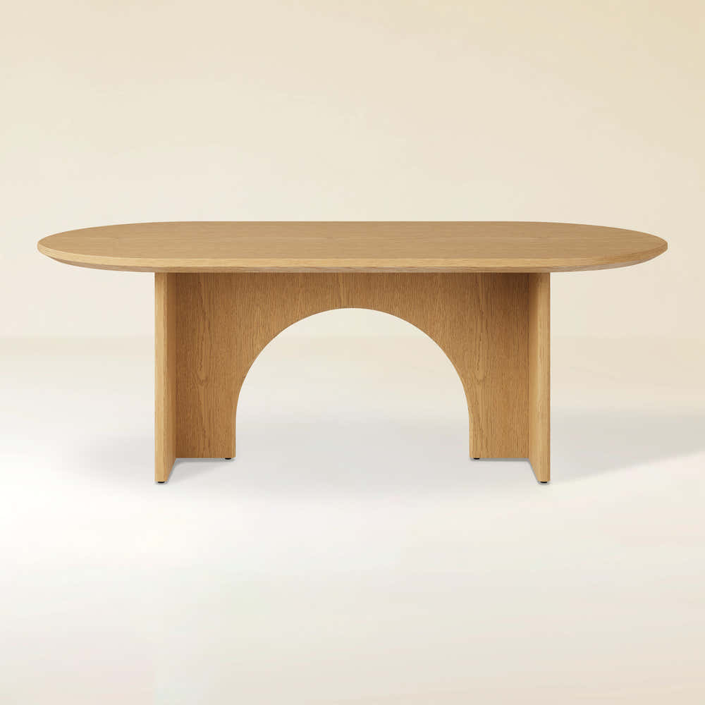 Aurora Oak Dining Table 84"