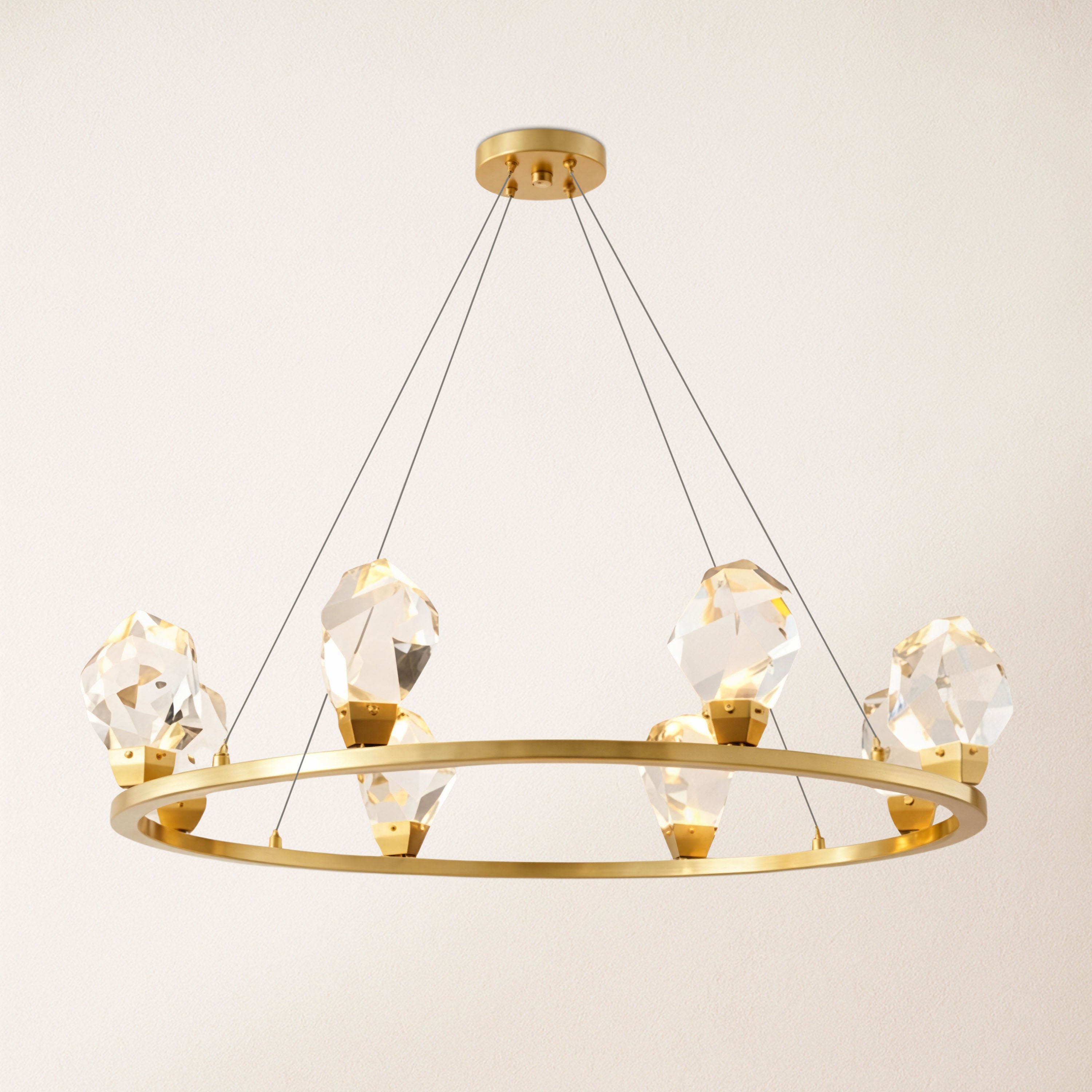 Aurelium Halo Crystal Round Chandelier