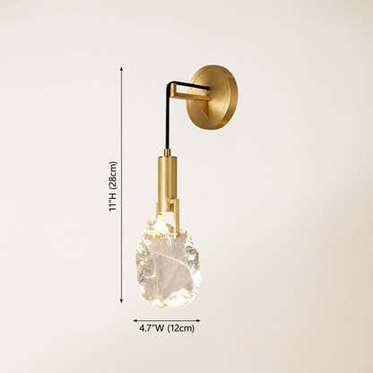 Irregular Crystal Shad Wall Sconce H28cm