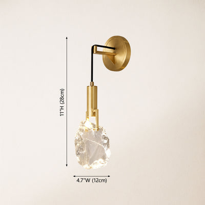 Irregular Crystal Shad Wall Sconce H28cm