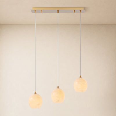 Quorvyn Resin Globe Linear Chandelier 