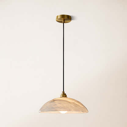 Dadaly Alabaster Modern Small Art Pendant 30.5cmD