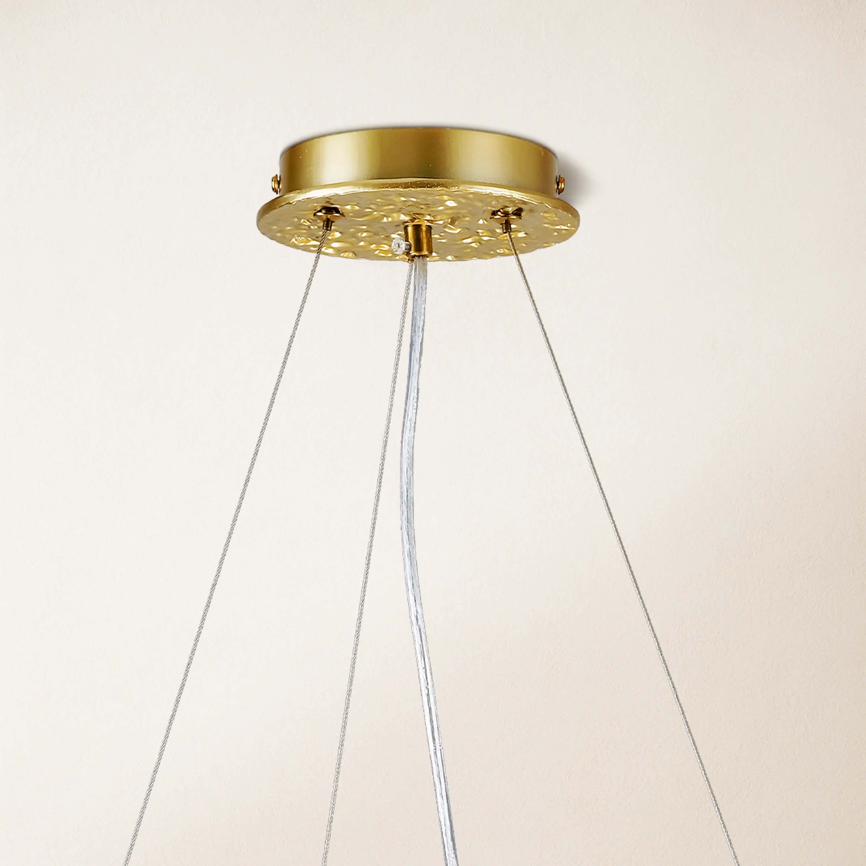 Lustre Branches Crystal Round Chandelier for All Rooms 76cm