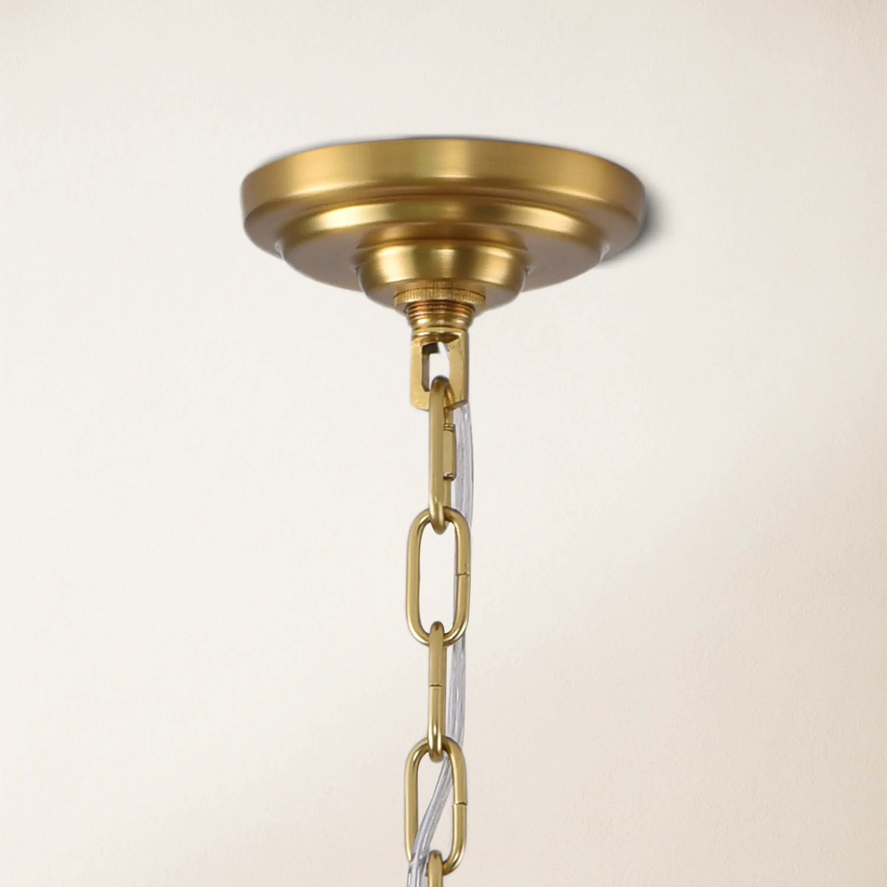 Ethereal Crystal Radiance Clear Amber Round Chandelier 76cm D