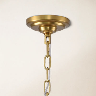Ethereal Crystal Radiance Clear Amber Round Chandelier 76cm D