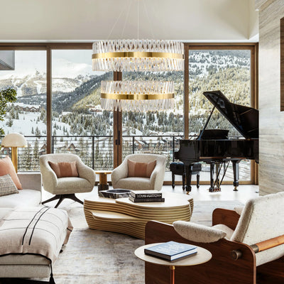 Vetro Prism Crystal 2-Tier Chandelier 102cm L