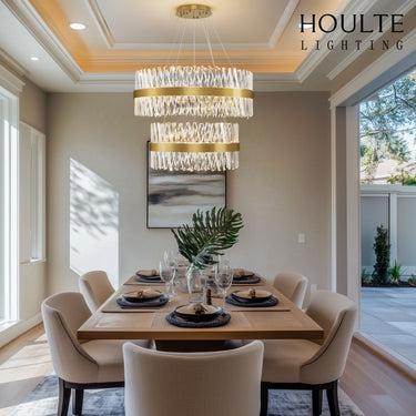 Vetro Prism Crystal 2-Tier Chandelier 80cm L
