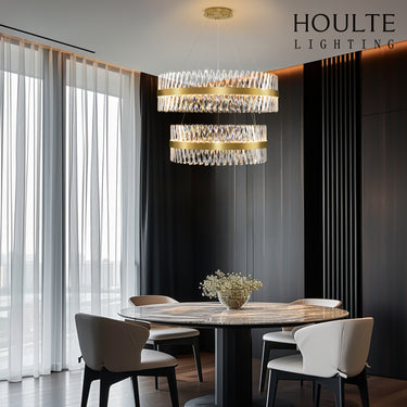 Vetro Prism Crystal 2-Tier Chandelier 80cm L