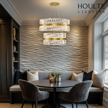 Vetro Prism Crystal 2-Tier Chandelier 80cm L