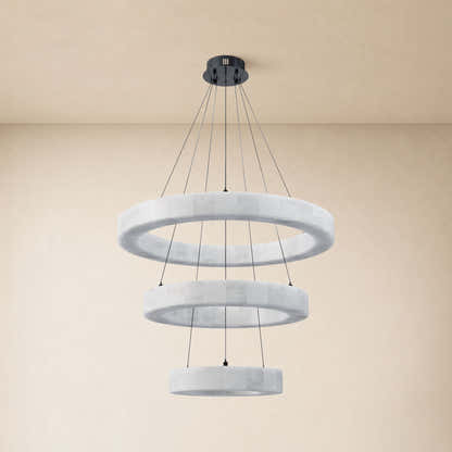 Soluna Alabaster 3 Tiered Custom Round Chandelier