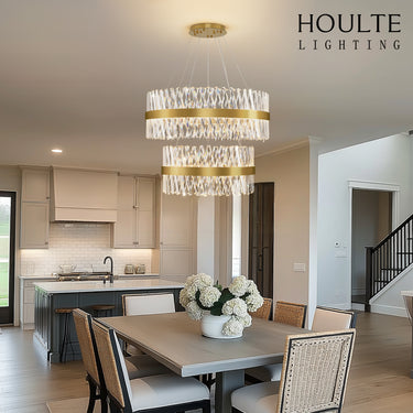 Vetro Prism Crystal 2-Tier Chandelier 80cm L