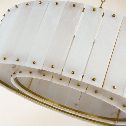 Nivislight Alabaster Round Chandelier 60.9cm