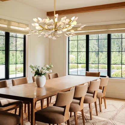 Twilight Branches Ceramic Ginkgo Chandelier 72cm D