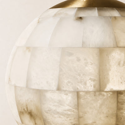 Disco Ball Alabaster Pendant Light