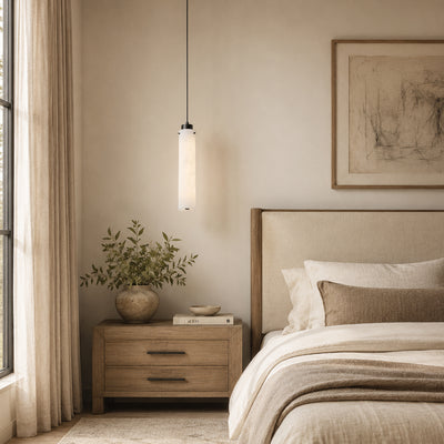 Simple Alabaster Pendant Lamp