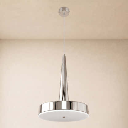Pietra Lume Milk White Marble Cone Pendant 14"D