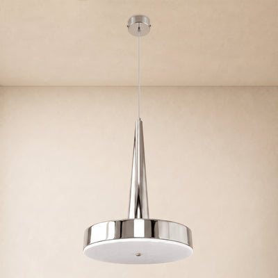 Pietra Lume Milk White Marble Cone Pendant 14"D