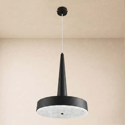 Pietra Lume White Marble Cone Pendant 14"D