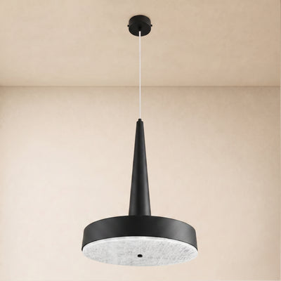 Pietra Lume White Marble Cone Pendant 14"D