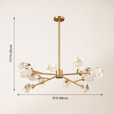 Aurelium Nova Crystal Linear Chandelier