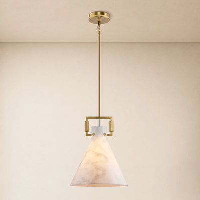 Lioren Resin Cone Pendant Light 14.2"D