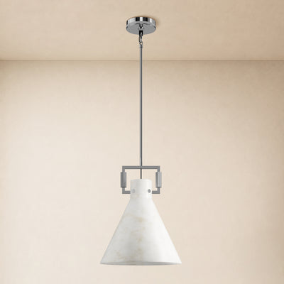 Lioren Resin Cone Pendant Light 14.2"D