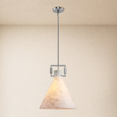 Lioren Resin Cone Pendant Light 14.2"D