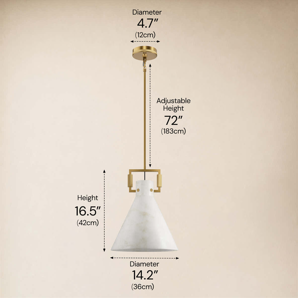 #Finish_Gold,Size_14.2" dimensions 1