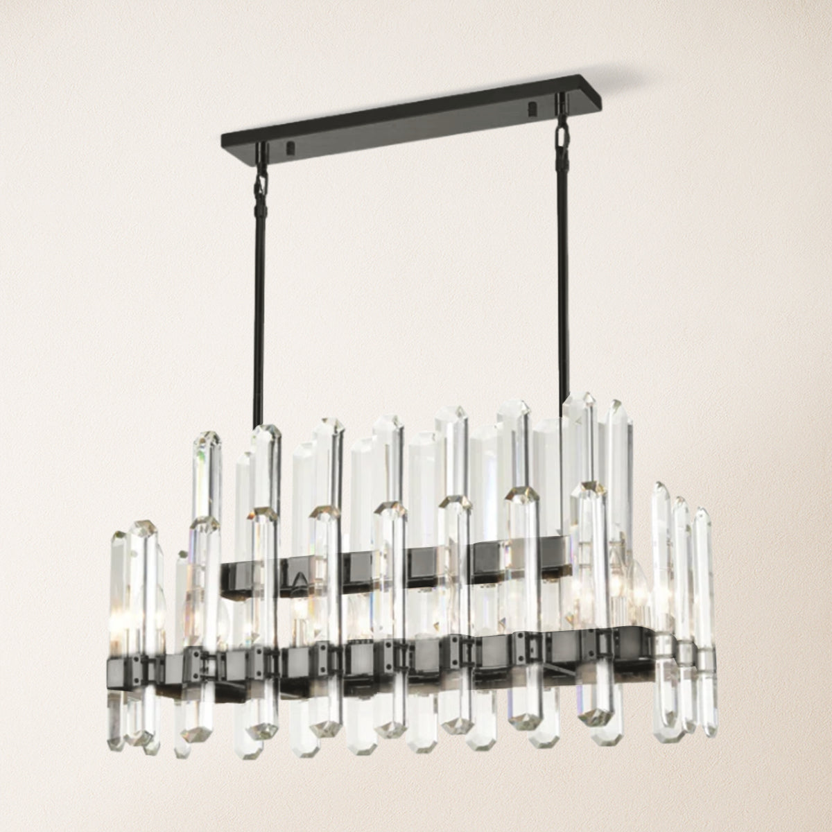 Clarion Rectangular Chandelier 91 cm L