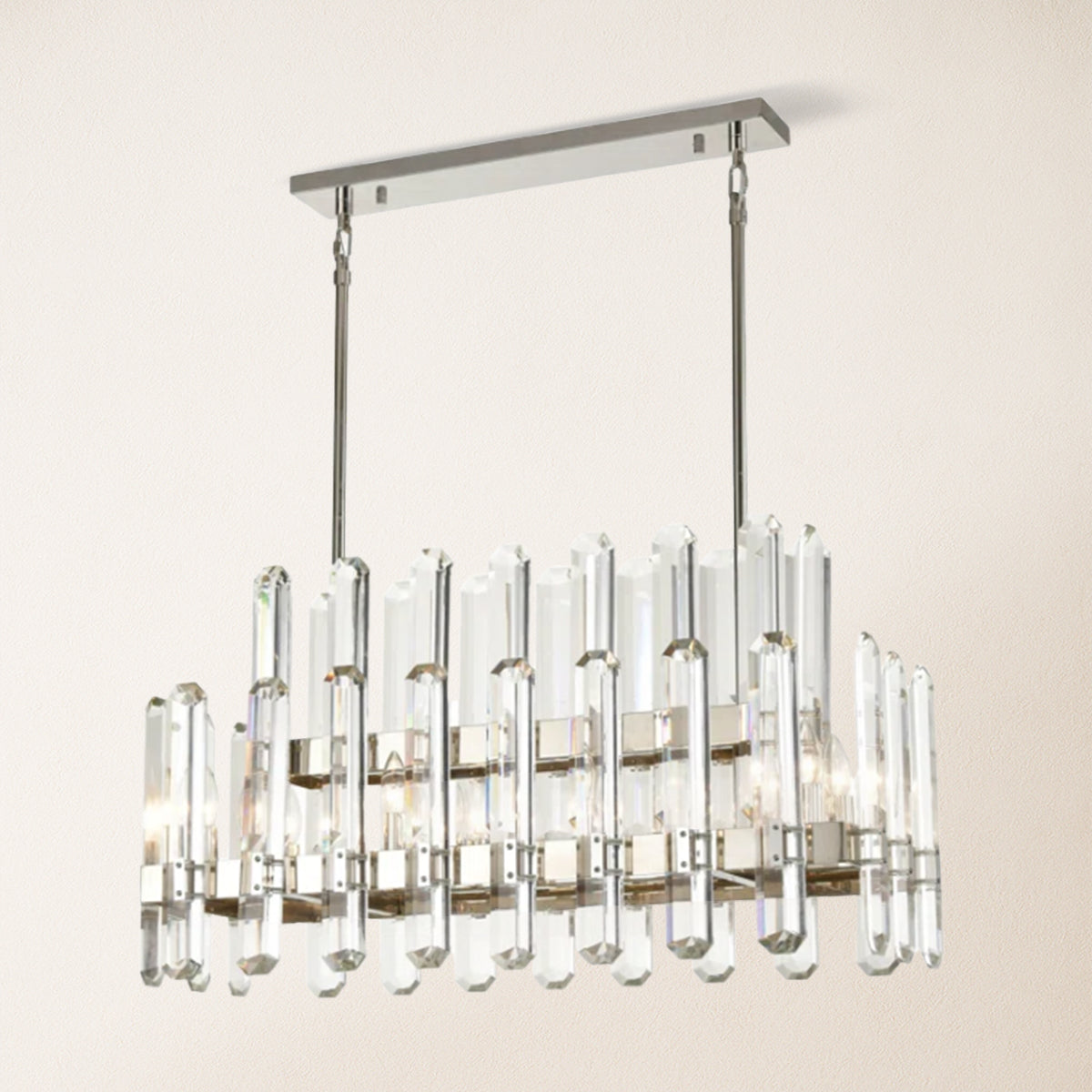 Clarion Rectangular Chandelier 91 cm L