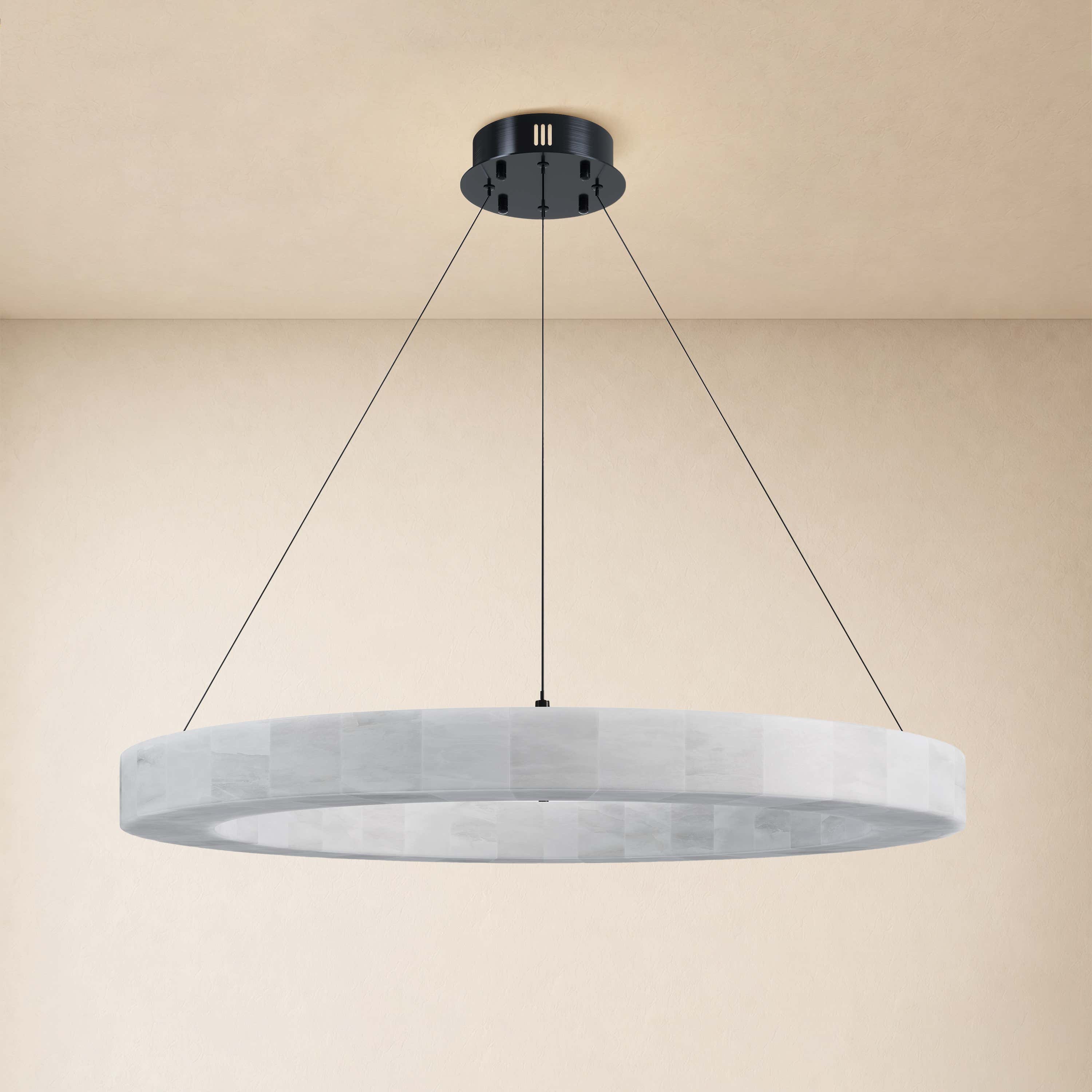 Soluna Alabaster Custom Round Chandelier