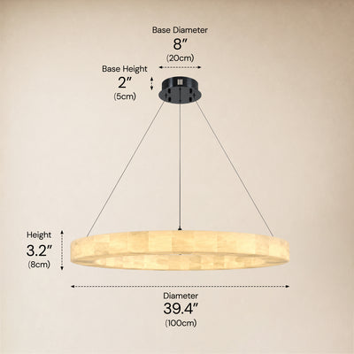 Soluna Alabaster Custom Round Chandelier