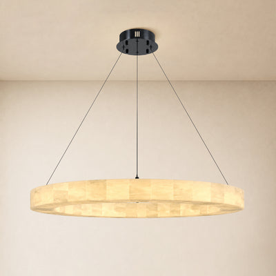 Soluna Alabaster Custom Round Chandelier