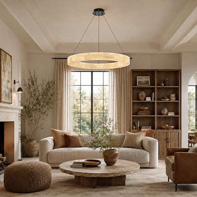 Soluna Alabaster Custom Round Chandelier