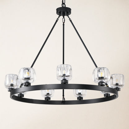 Vellum Round Chandelier 91cm D