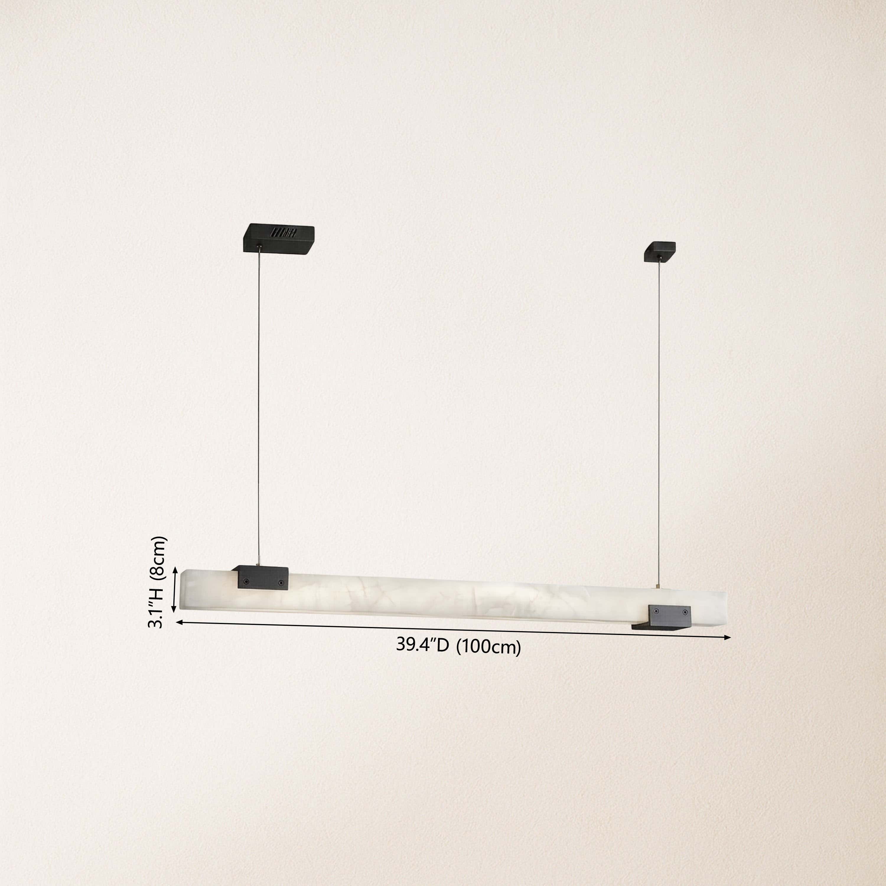 Caliora Alabaster Linear Chandelier