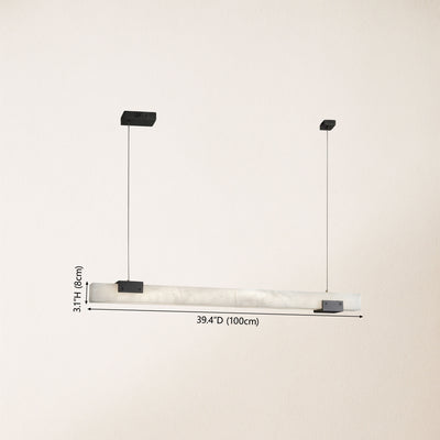 Caliora Alabaster Linear Chandelier