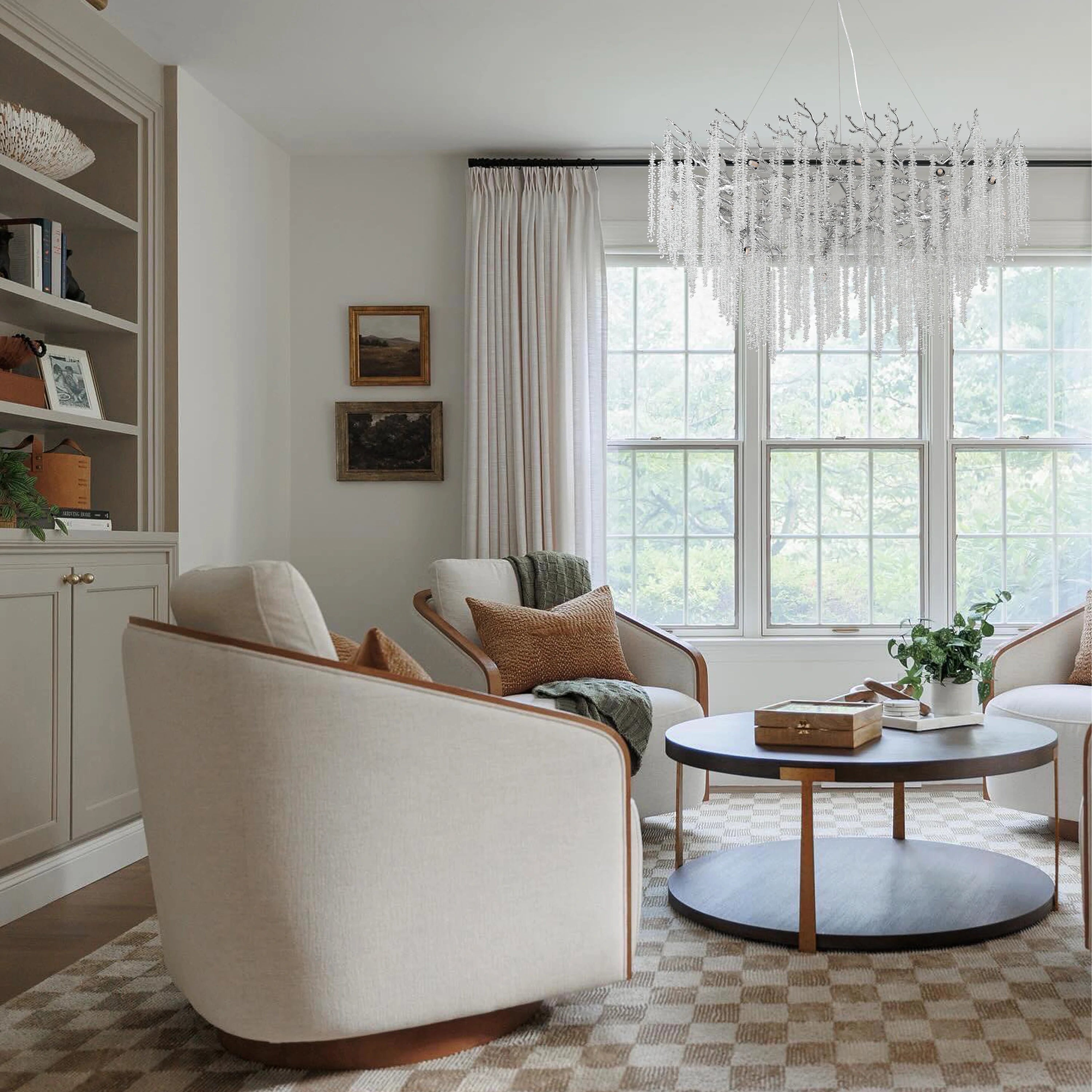 Snow Tree Branch Chandelier 120cm D