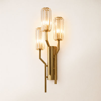 Zylia Crystal Cascading Wall Sconce