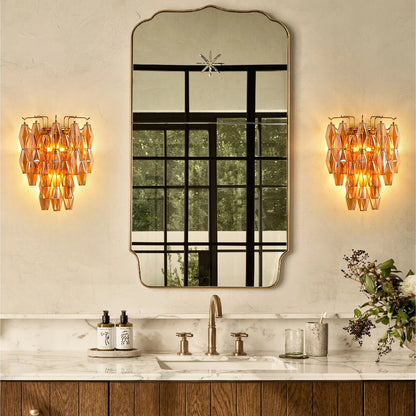 Celestial Drop Glass Wall Sconce 50cm H