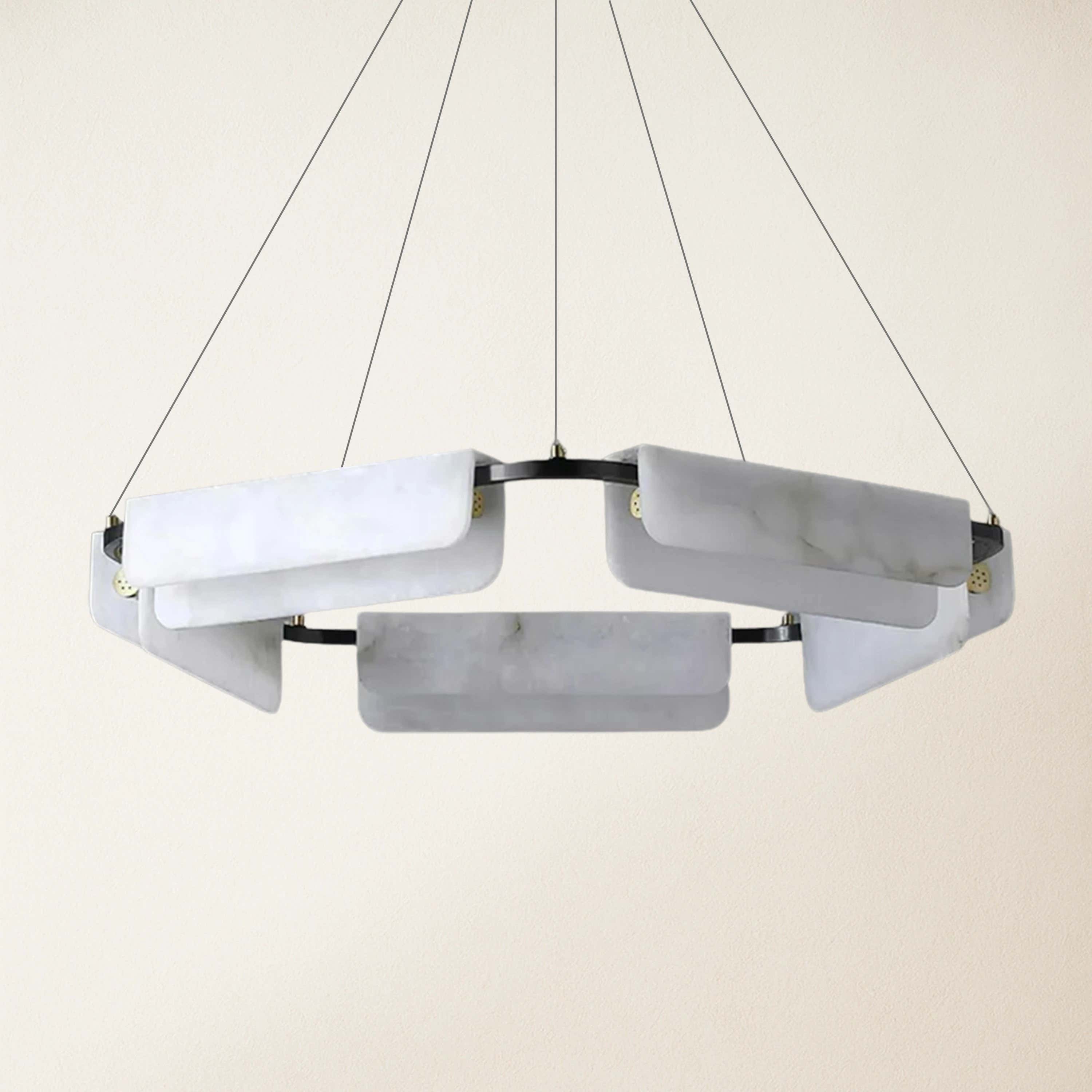 Deli Alabaster Chandelier 60cm D