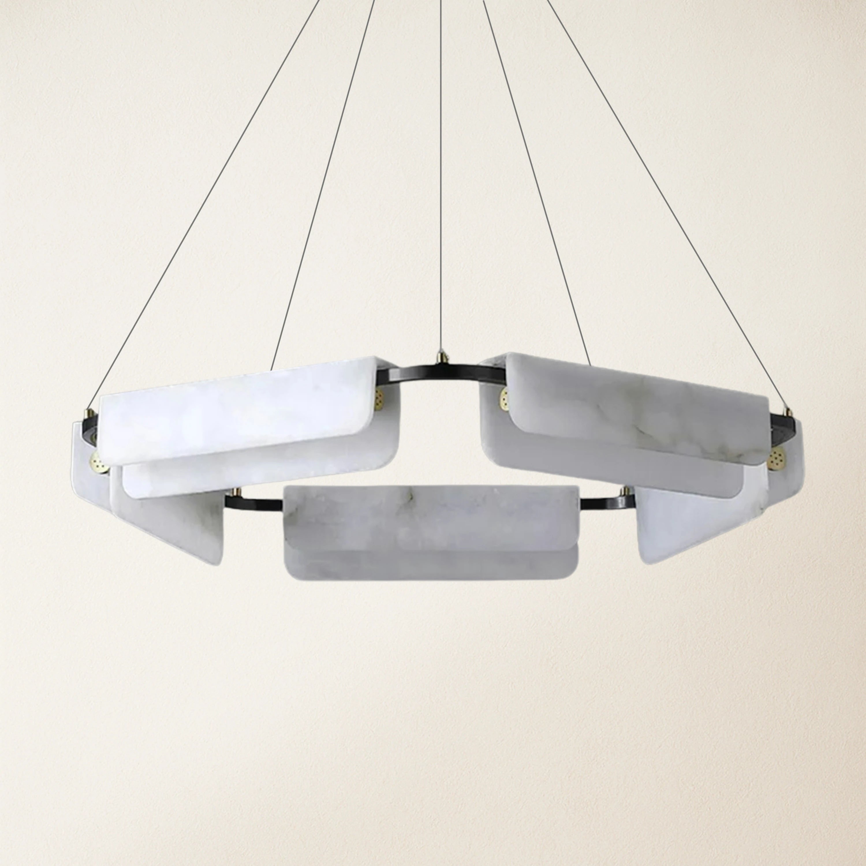 Deli Alabaster Chandelier 80cm D