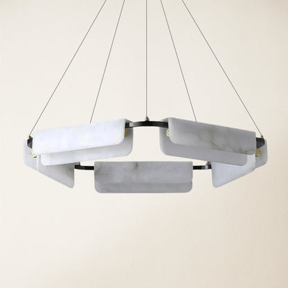 Deli Alabaster Chandelier 80cm D