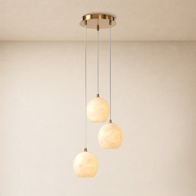 Quorvyn Resin Globe Round Chandelier